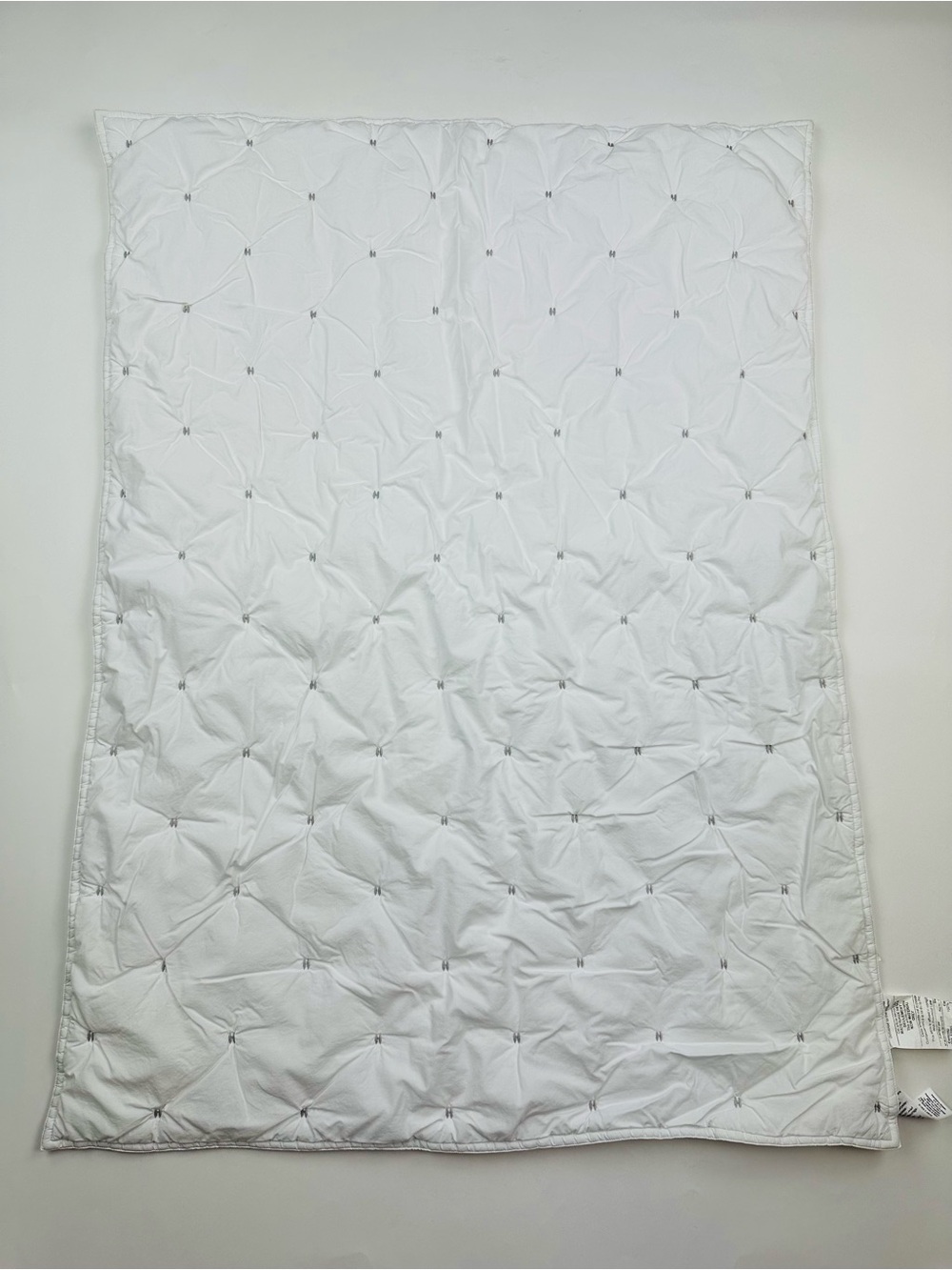 West Elm x Pottery Barn Kids Blanket Baby Toddler Tufted Grid Pattern Comforter